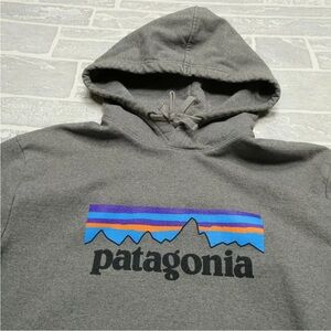 Patagonia Logo Gray / Grey Uprisal hoodie Medium